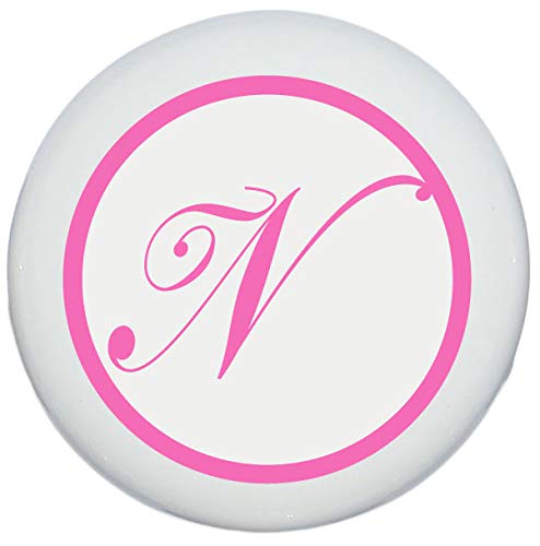 Presto Chango Pink Monogram Letter Drawer Knob Pulls