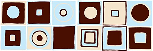 Retro Mod Squares Wall Decals