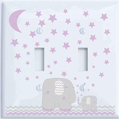 Purple Elephant Light Switch Cover Plates