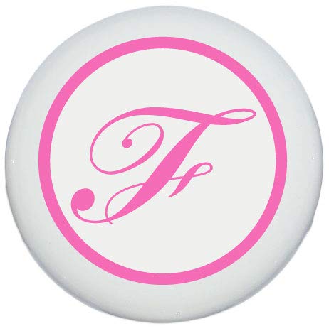Presto Chango Pink Monogram Letter Drawer Knob Pulls