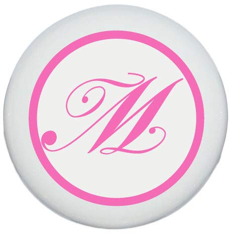 Presto Chango Pink Monogram Letter Drawer Knob Pulls