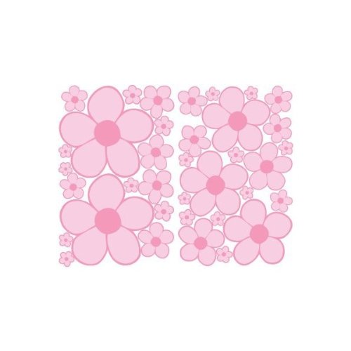 Pink Mini Daisy Flower Wall Stickers, Decals, Decor