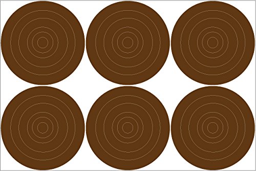 Retro Modern Circle Rings Wall Decals