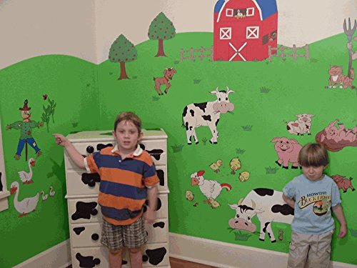 Giant Farm Animal Mural Wall Decals