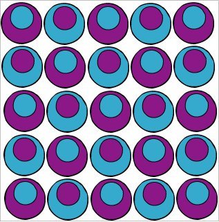 Dot to Dots Purple and Blue