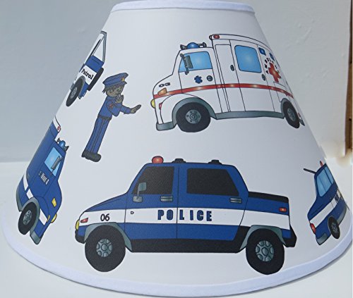 Police Lamp Shades / Children's Police Room Decor