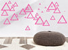 Retro Mod Triangle Wall Decals, Modern Geometric Triangles Wall Decor Stickers
