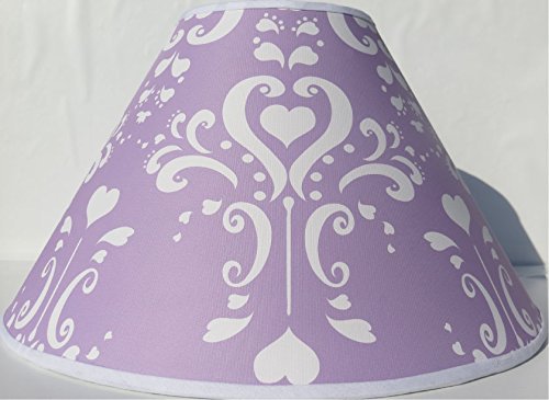 Purple Damask Lamp Shade/Childrens Lampshade Nursery Decor