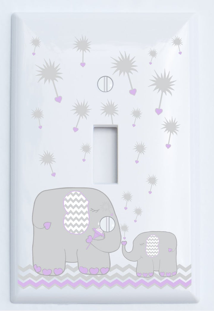 Dandelion Elephant Light Switch Cover Plates and Outlet Covers