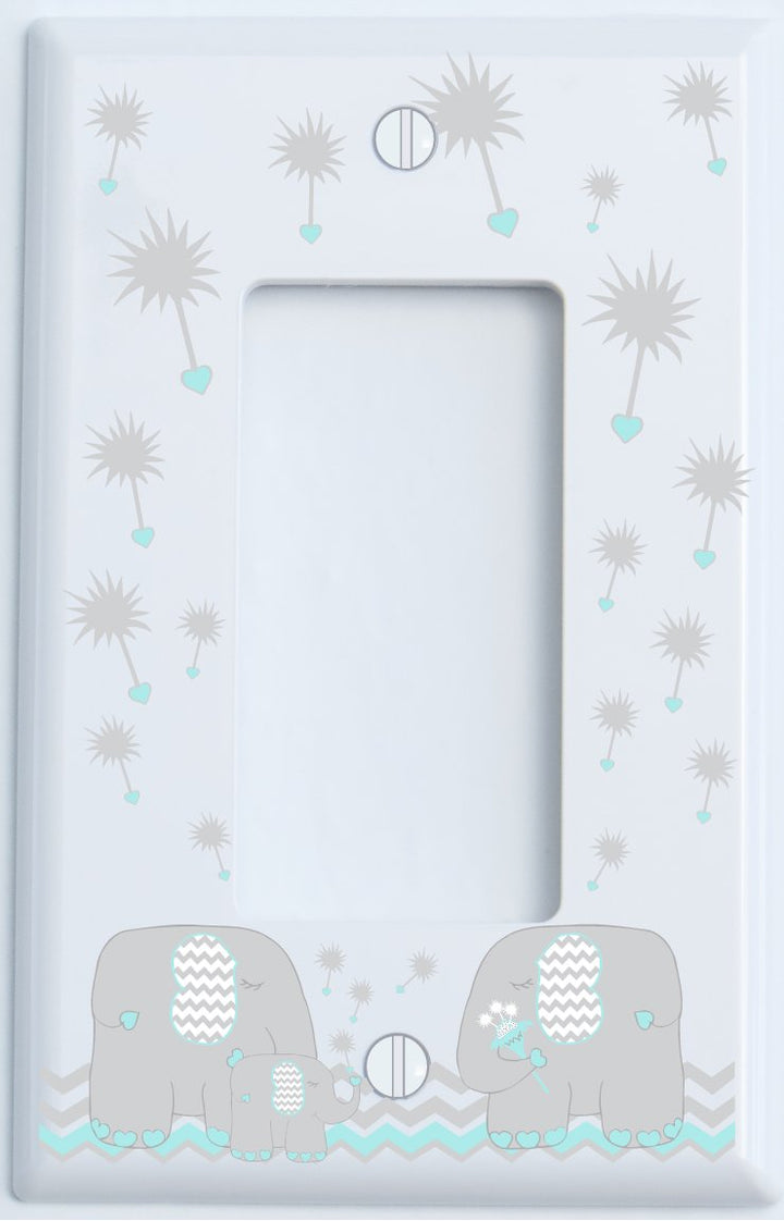 Dandelion Elephant Light Switch Cover Plates and Outlet Covers