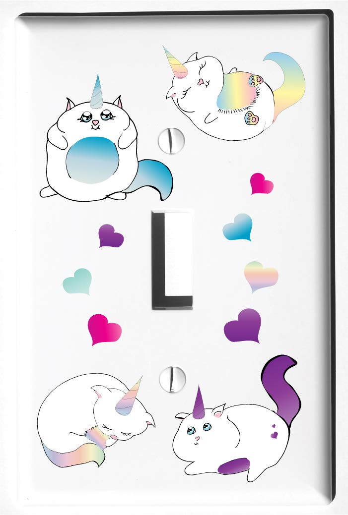 Caticorn Light Switch Cover Plates