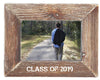 Graduation Class of 2019 Farmhouse Rustic Wood 4 x 6 Picture Frame in Weathered Brown