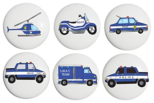 Police Drawer Pull Knobs / Ceramic Drawer Handle