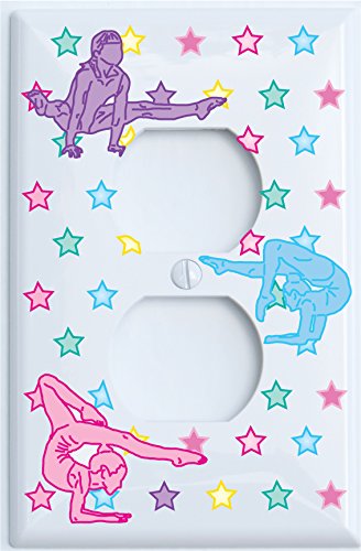 Gymnastic Light Switch Plates and Outlet Covers / Dance Gymnastic Wall Decor