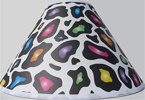 Multicolored Leopard Print Lamp Shade / Leopard Print Decor