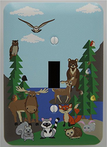 Woodland Animal Light Switch Cover Plates