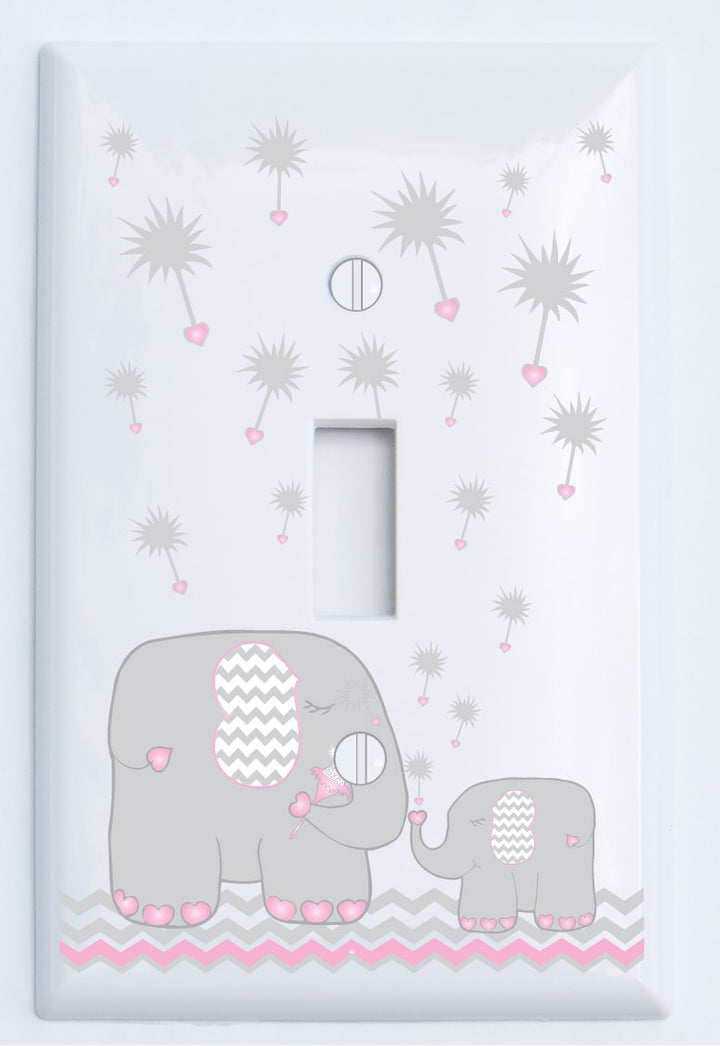 Dandelion Elephant Light Switch Cover Plates and Outlet Covers
