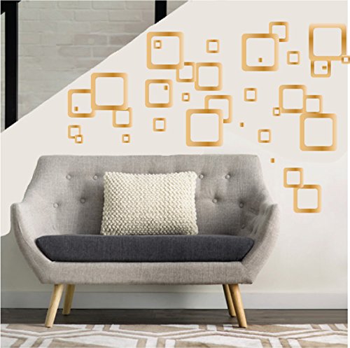 Retro Mod Squares Wall Decals