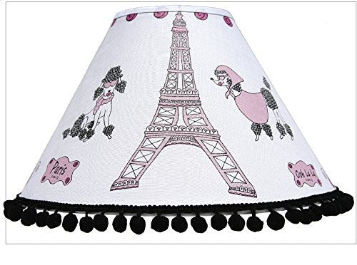 Poodles in Paris Lamp Shade / Paris Pink Room Decor