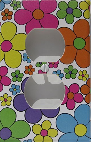 Daisy Flower Outlet Switch Plate Covers