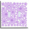 Purple Daisy Flower Light Switch Plate Covers, Flower Covers, and Flower Rocker Switch Plates