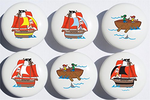 Pirate Ship Drawer Pull Knobs