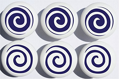Swirly Spirals Polka Dot Drawer Pulls