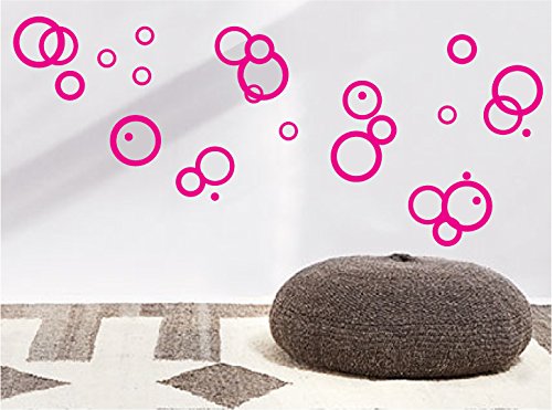 Retro Modern Circle Rings Wall Decals