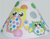 Multi Colored Owl Lamp Shade with Polka Dots Girls Owl Woodland Forest Animal Nursery Decor