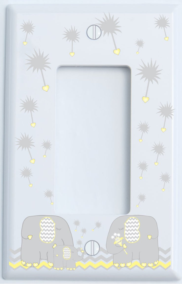 Dandelion Elephant Light Switch Cover Plates and Outlet Covers