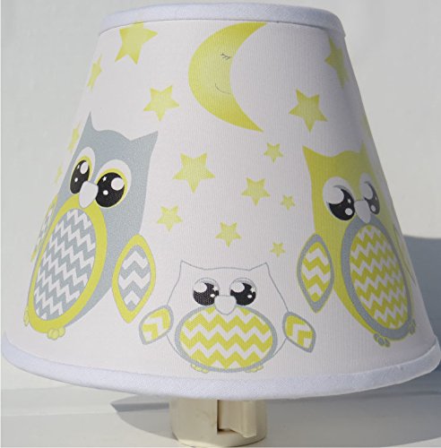 Owl Night Lights Owl Nursery Decor with Stars and Moons