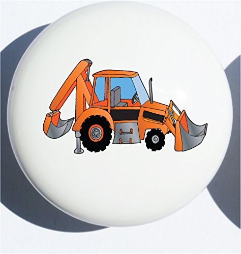 Presto Chango Orange Tractor Drawer Pull
