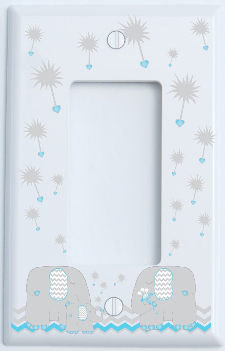 Dandelion Elephant Light Switch Cover Plates and Outlet Covers