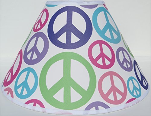 Peace Sign Lamp Shades / Peace Signs Childrens Room Decor