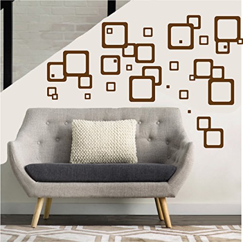 Retro Mod Squares Wall Decals