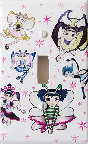 Fairy Switch Plate Covers / Single Toggle Fairies Light Switch Plates