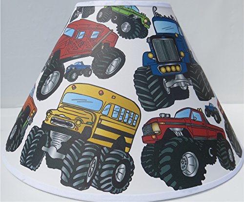 Monster Truck Lamp Shade | Boys Monster Truck Room Decor