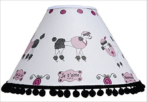 Poodles in Paris Lamp Shade / Paris Pink Room Decor