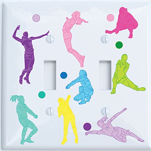 Girls Volley Ball Light Switch Cover Plates and Outlet Covers