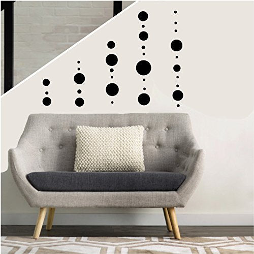 Polka Dot Wall Decals Stickers Dot Circle Nursery or Childrens Wall Decor in a Choice of Colors