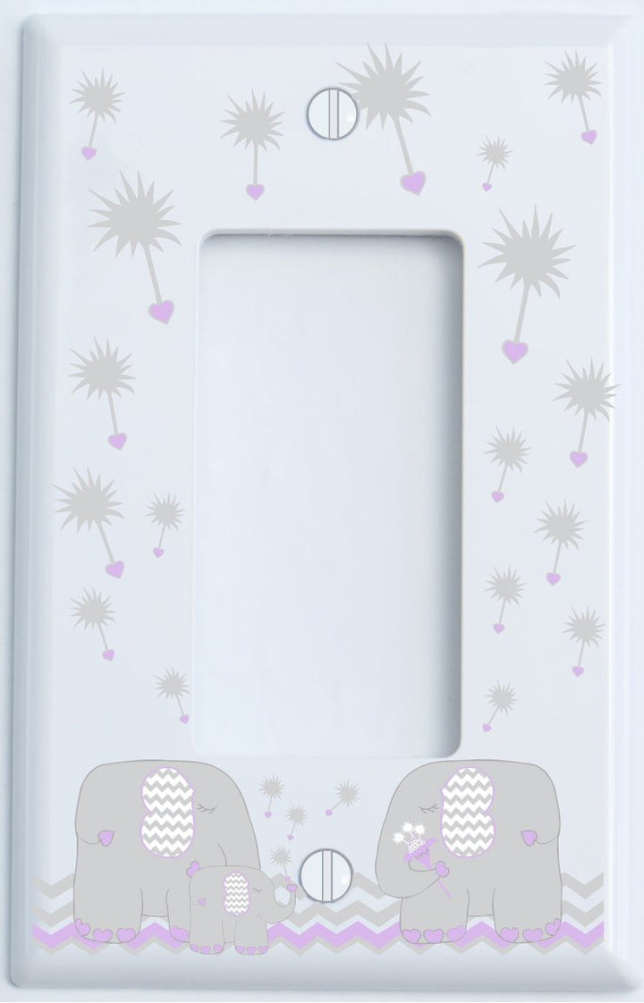 Dandelion Elephant Light Switch Cover Plates and Outlet Covers