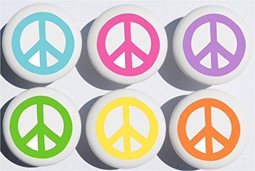 Pop Peace Sign Drawer Pulls