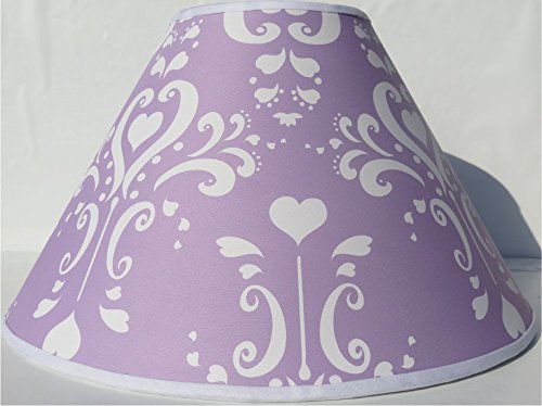 Purple Damask Lamp Shade/Childrens Lampshade Nursery Decor