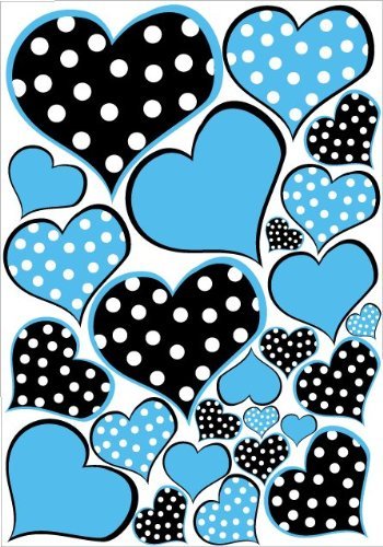 Polka Dot Heart Wall Decals