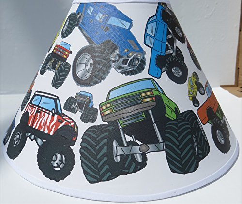 Monster Truck Lamp Shade | Boys Monster Truck Room Decor