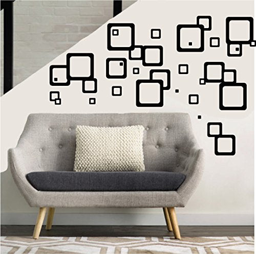 Retro Mod Squares Wall Decals
