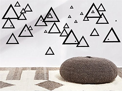 Retro Mod Triangle Wall Decals