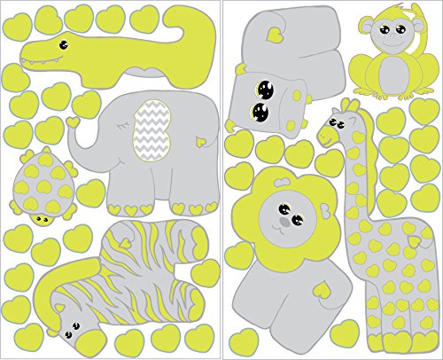 Baby Safari Animals Wall Decals