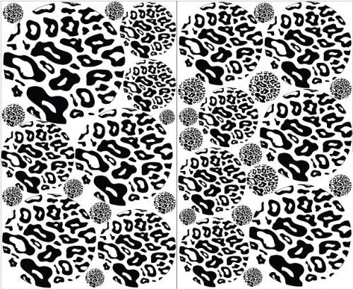 Black Leopard Print Dot Wall Decals
