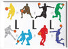 Basketball Light Switch Plate and Outlet Covers Basketball Sports Children's Room Wall Decor